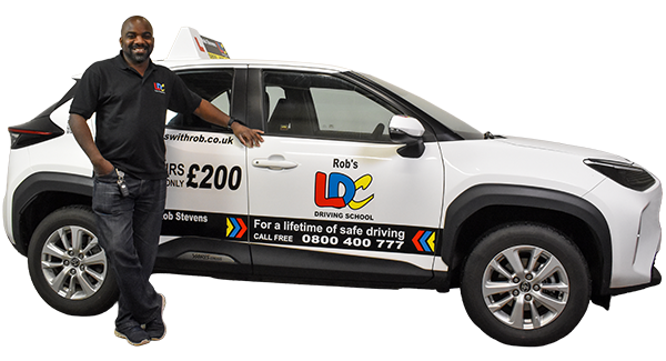 Rob Stevens's driving school car